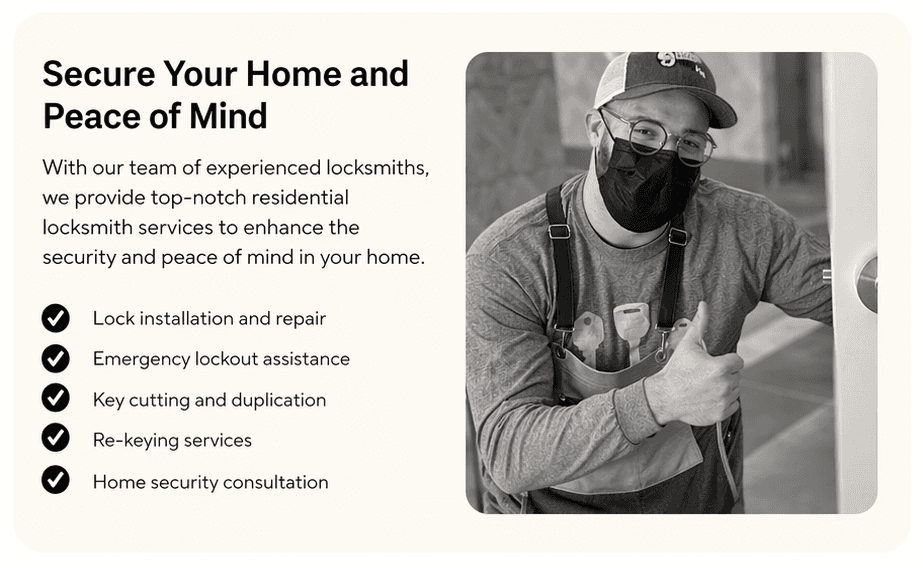 Residential locksmith services team